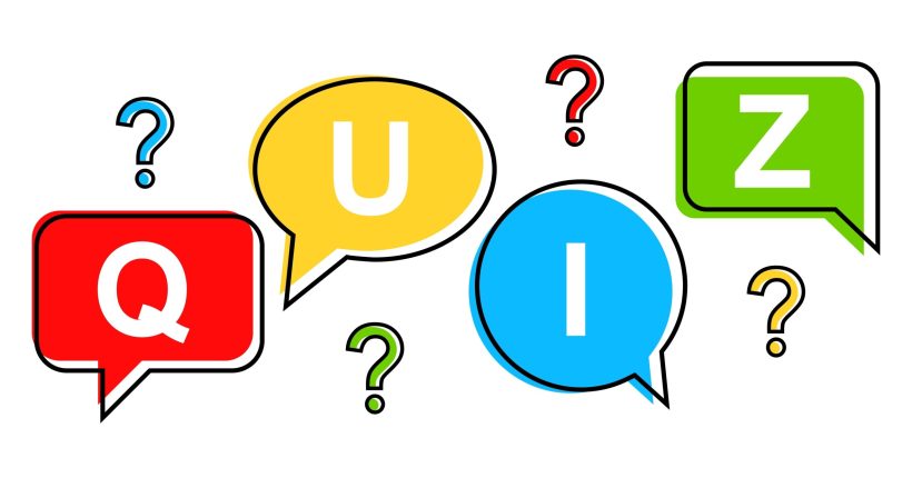 Quiz,From,Speech,Bubbles,On,White,Background.,Question,,Test,,Exam,